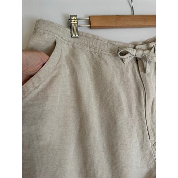 Havana Shirt Co. Men’s XXL Linen Blend Drawstring Pants Tan Relaxed Fit Casual - Picture 11 of 11